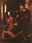 LA TOUR, Georges de The Dream of St Joseph sf china oil painting artist